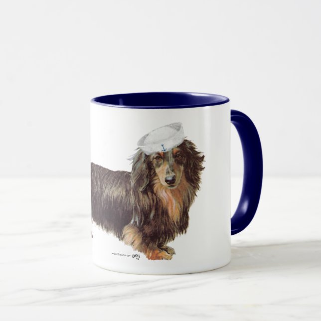 Dachshund Sailor Mug (Front Right)