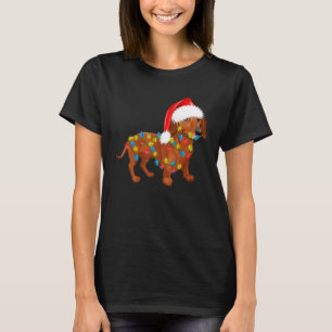 Dachshund Santa Christmas Dachshund Xmas Pajama T-Shirt
