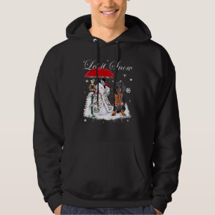 Dachshund Santa Dog Christmas Snowman Xmas Pajama Hoodie