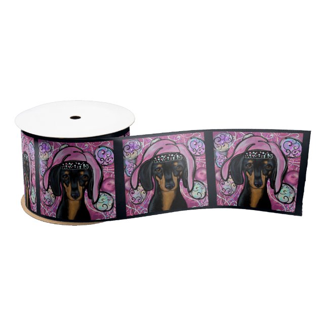 DACHSHUND        SATIN RIBBON (Spool)