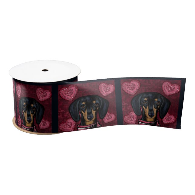 DACHSHUND     SATIN RIBBON (Spool)