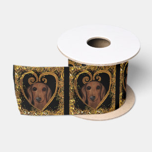 DACHSHUND SATIN RIBBON