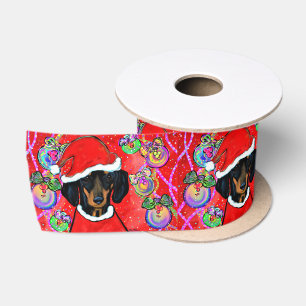 DACHSHUND SATIN RIBBON
