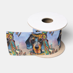 DACHSHUND   SATIN RIBBON