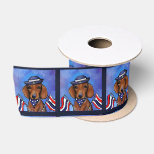 Dachshund satin ribbon
