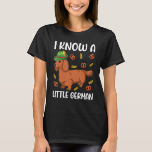 Dachshund Sausage Bavarian Lederhosen I Know A Lit T-Shirt
