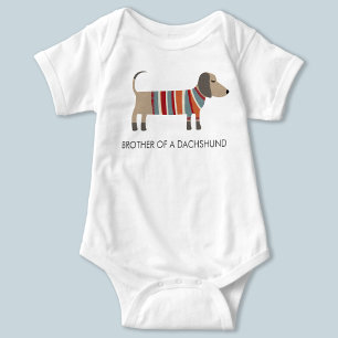 Dachshund Sausage Dog Baby Bodysuit
