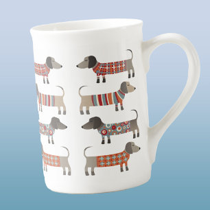 Dachshund Sausage Dog Bone China Mug