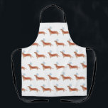 Dachshund Sausage Dog Chef Apron<br><div class="desc">Simple,  Cute,  and Elegant Dachshund Chef Print Apron.  Perfect gift for any dachshund lover in your life!</div>
