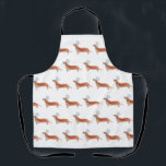 Dachshund Sausage Dog Chef Apron<br><div class="desc">Simple,  Cute,  and Elegant Dachshund Chef Print Apron.  Perfect gift for any dachshund lover in your life!</div>