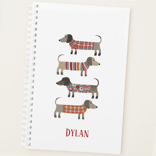 Dachshund Sausage Dog Custom Name Planner