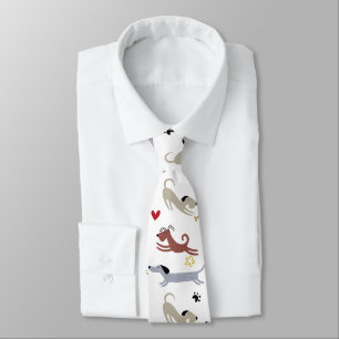 Dachshund Sausage Dog Cute Doxie Dad Gift Tie