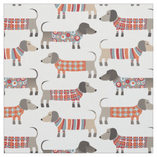 Dachshund Sausage Dog Fabric