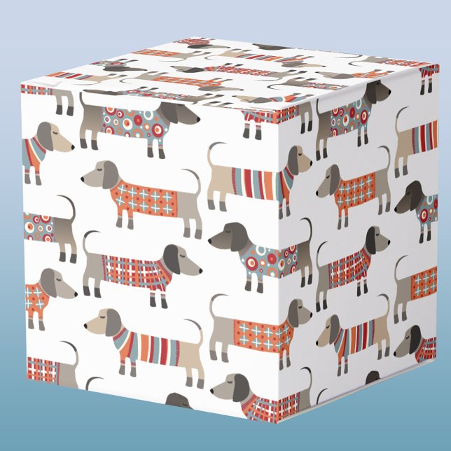 Dachshund Sausage Dog Favour Box (Dachshund Wiener Sausage Dog fun party favor box)