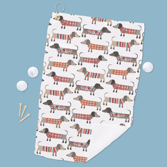 Dachshund Sausage Dog Golf Towel (Creator Uploaded)