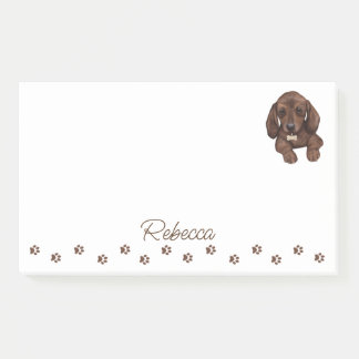 Dachshund Sausage Dog Personalized Post-It Notes