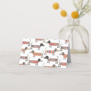 Dachshund Sausage Dog Place Card