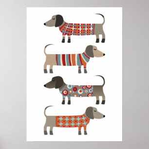 Dachshund Sausage Dog Poster