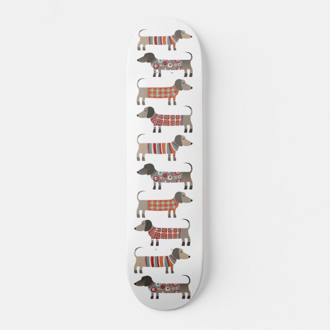Dachshund Sausage Dog Skateboard (Front)