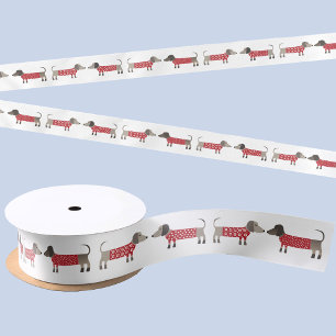 Dachshund Sausage Wiener Dog Satin Ribbon