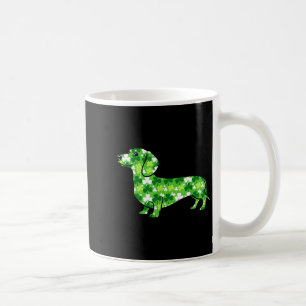 Dachshund shamrock st patricks day funny dog coffee mug