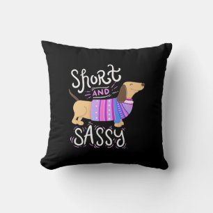 Dachshund Short And Sassy Cushion