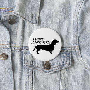 Dachshund Short Hair - Silhouette 1 7.5 Cm Round Badge