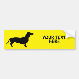 Dachshund Short Hair - Silhouette 1 Bumper Sticker