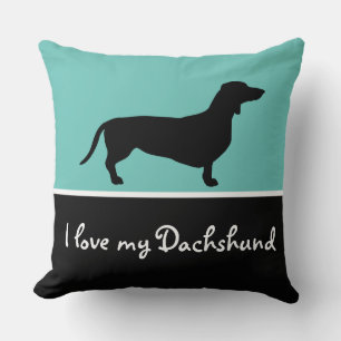Dachshund Short Hair - Silhouette 1 Cushion