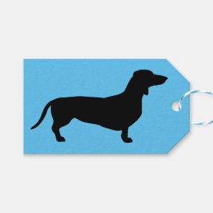 Dachshund Short Hair - Silhouette 1 Gift Tags