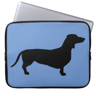 Dachshund Short Hair - Silhouette 1 Laptop Sleeve