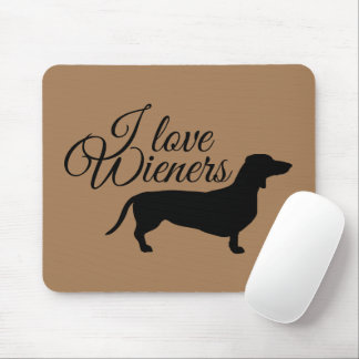 Dachshund Short Hair - Silhouette 1 Mouse Pad