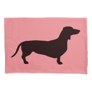 Dachshund Short Hair - Silhouette 1 Pillowcase