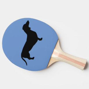 Dachshund Short Hair - Silhouette 1 Ping Pong Paddle