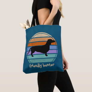 Dachshund Short Hair - Silhouette 1 Tote Bag