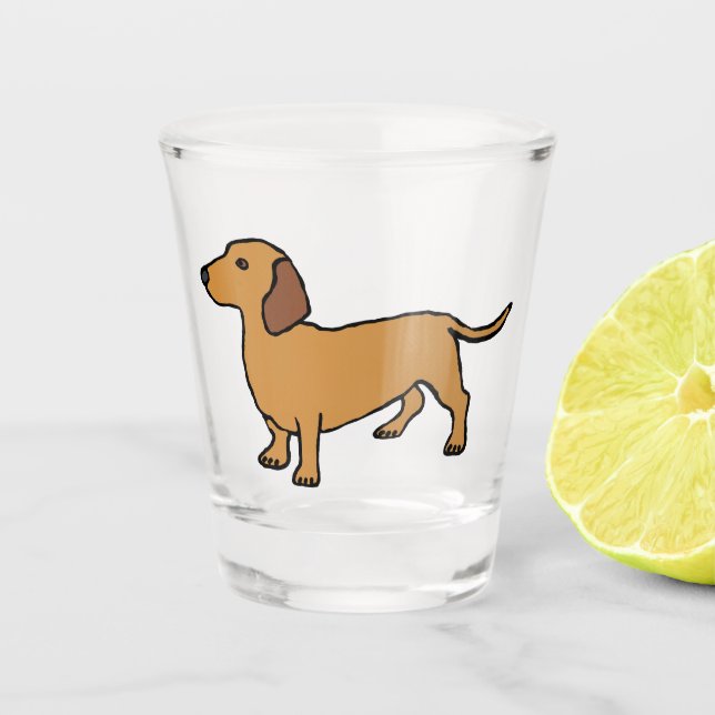 Dachshund Shot Glass (Front)