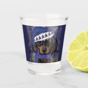 Dachshund  shot glass