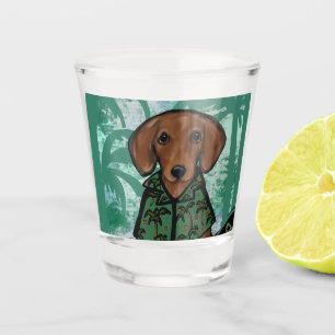 Dachshund shot glass