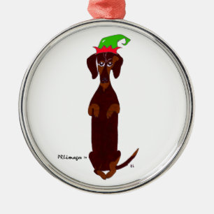 Dachshund Sidney Christmas Ornament