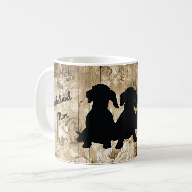  Dachshund Silhouette Mug (Front Left)