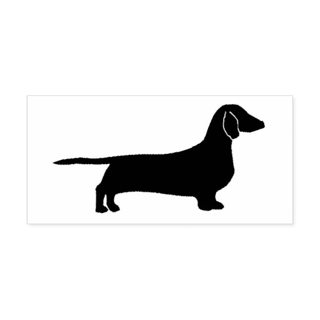 dachshund silhouette self-inking stamp (Design)