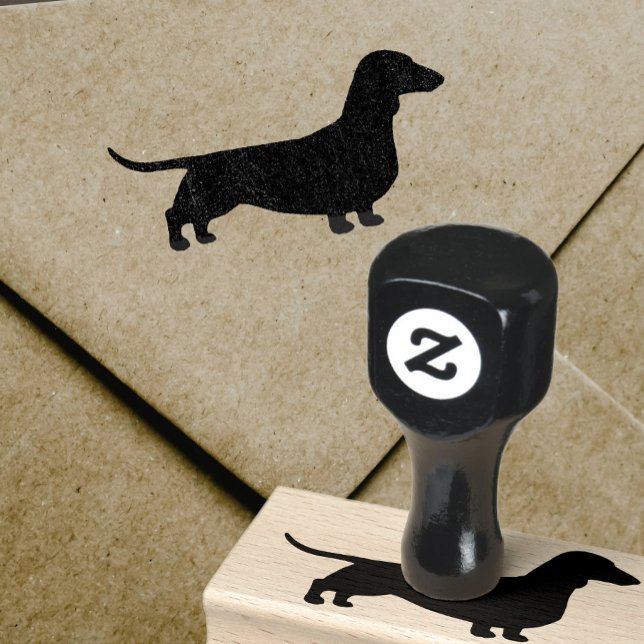 Dachshund Silhouette | Smooth Coated Wiener Dog Rubber Stamp (Creator Uploaded)