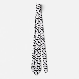 Dachshund Silhouette Tie
