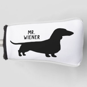 Dachshund Silhouette Wiener Dog Personalized Golf Head Cover