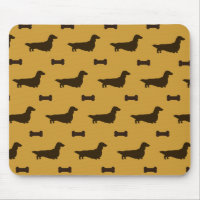 Dachshund Silhouettes Pattern (Long Hair Dachshund