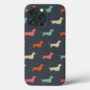 Dachshund Silhouettes Wiener Dog Lover's iPhone 13 Pro Case