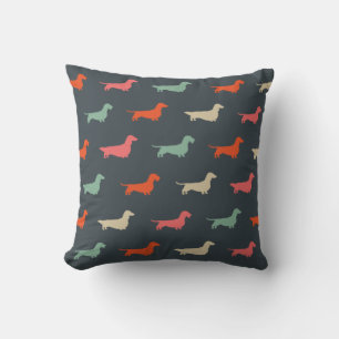 Dachshund Silhouettes Wiener Dog Lover's Cushion