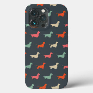 Dachshund Silhouettes Wiener Dog Lover's iPhone 13 Pro Case
