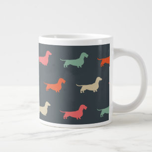 Dachshund Silhouettes Wiener Dog Lover's Large Coffee Mug