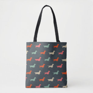 Dachshund Silhouettes Wiener Dog Lover's Tote Bag